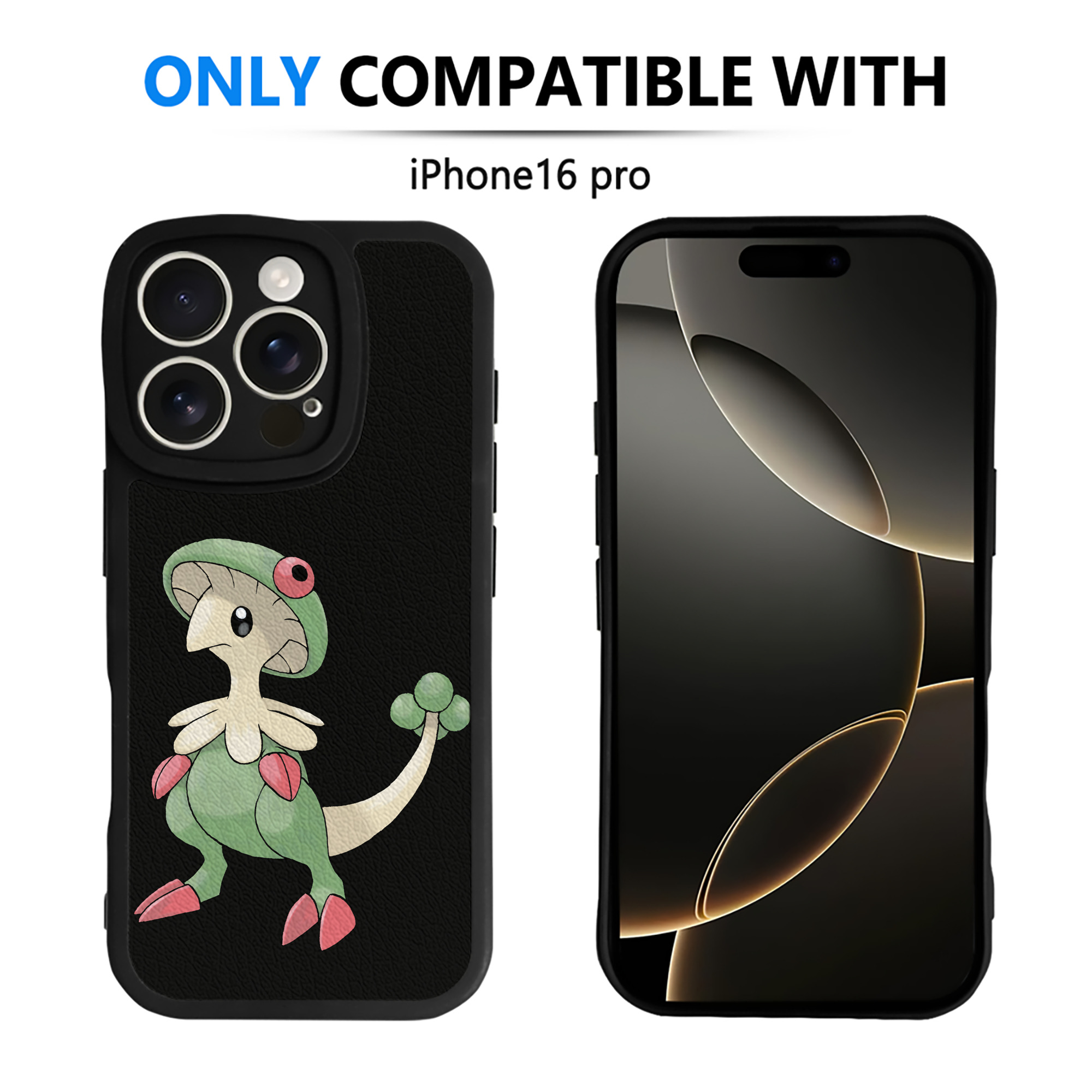 （画像用） ポケットモンスター Pokémon 【iPhone 16シリーズ対応】シリコンスマホケース（レザー調） 材質：シリコン
